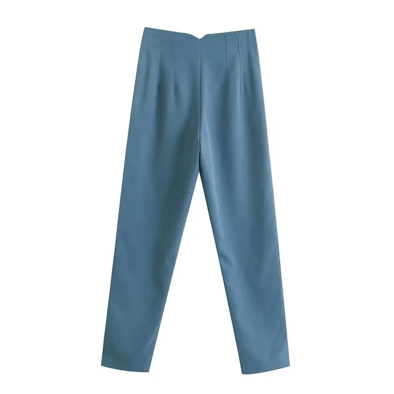 Women’s Trousers High Waist Formal Comfort Fit Stretchy