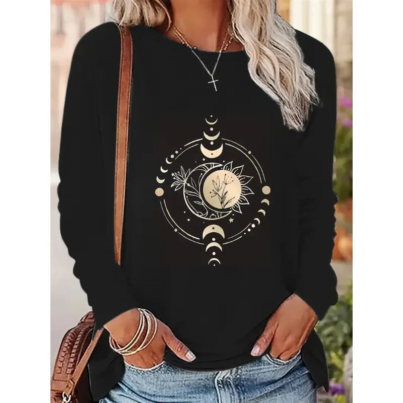 Women’s Sweatshirt Crewneck Casual Graphic Long Sleeve