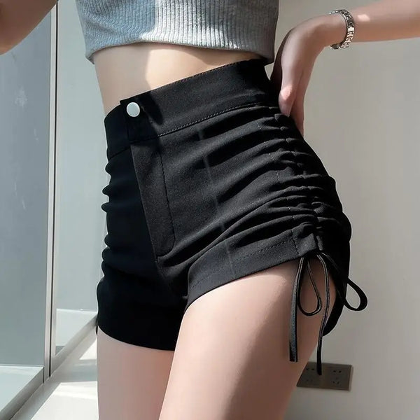 Women’s Shorts High Waist Casual Summer Solid Color