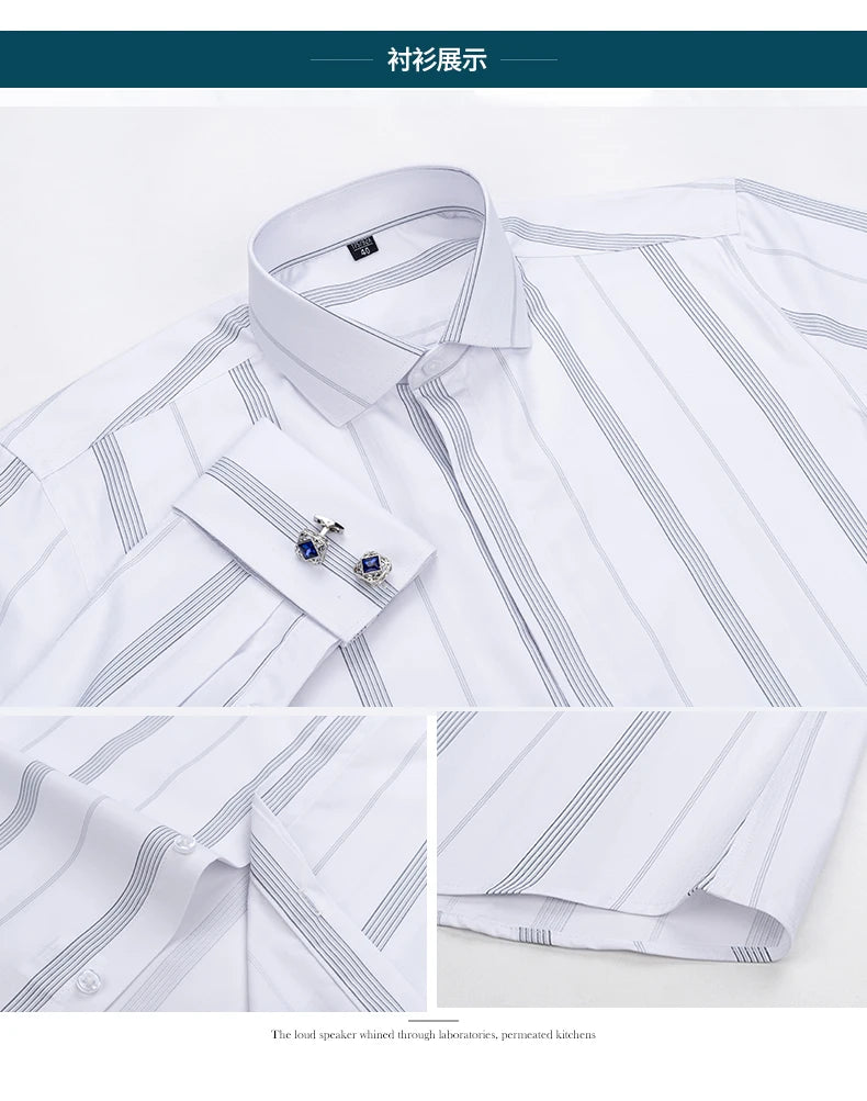 Men’s Shirt Long Sleeve Formal Slim Fit Solid Color