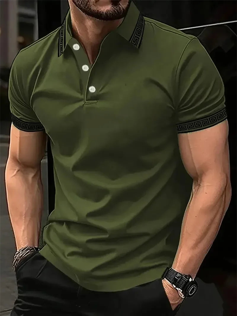 Men’s Polo Shirt Casual Summer Breathable Soft Fabric Comfort Fit