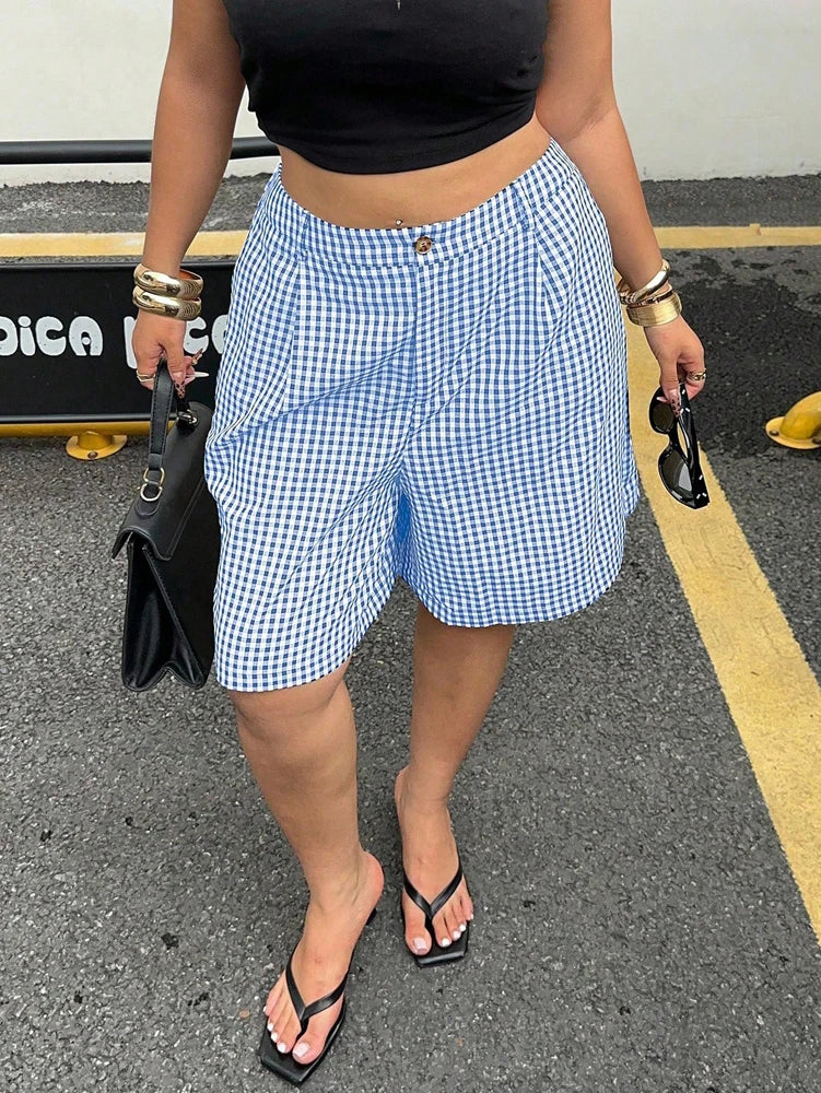 Women’s Shorts Casual Elastic Waist Cotton Summer