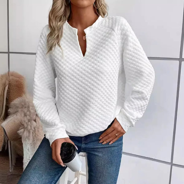 Women’s Hoodie Pullover Casual Solid Color Long Sleeve