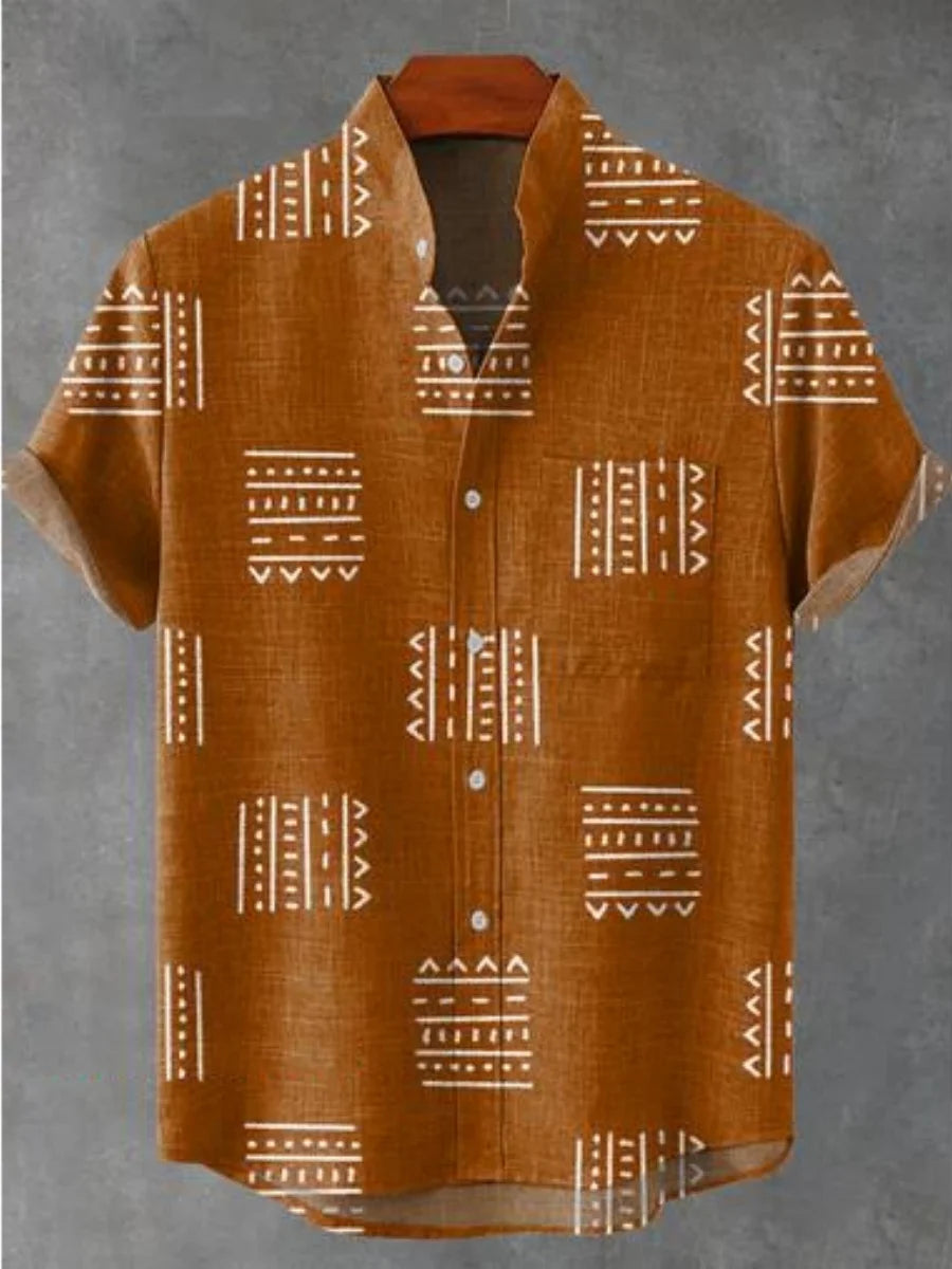 Men’s Shirt Casual Printed Cotton Comfort Fit