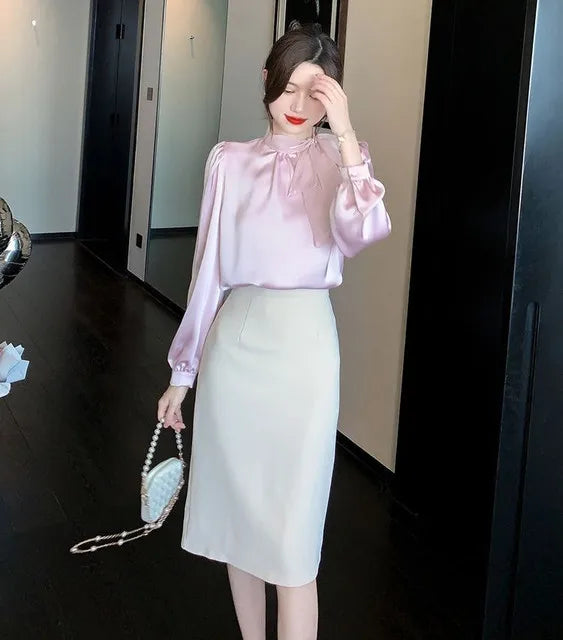Women’s Top Blouse Long Sleeve Casual Stretchy