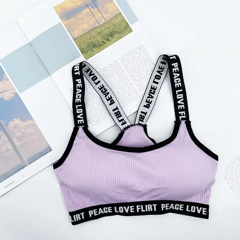 Women’s Sports Bra Push Up Seamless Gym