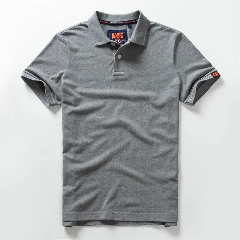 Men’s Polo Shirt Cotton Summer Fashion