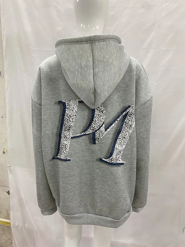 Men’s Hoodie Zip-Up Warm Casual Graphic