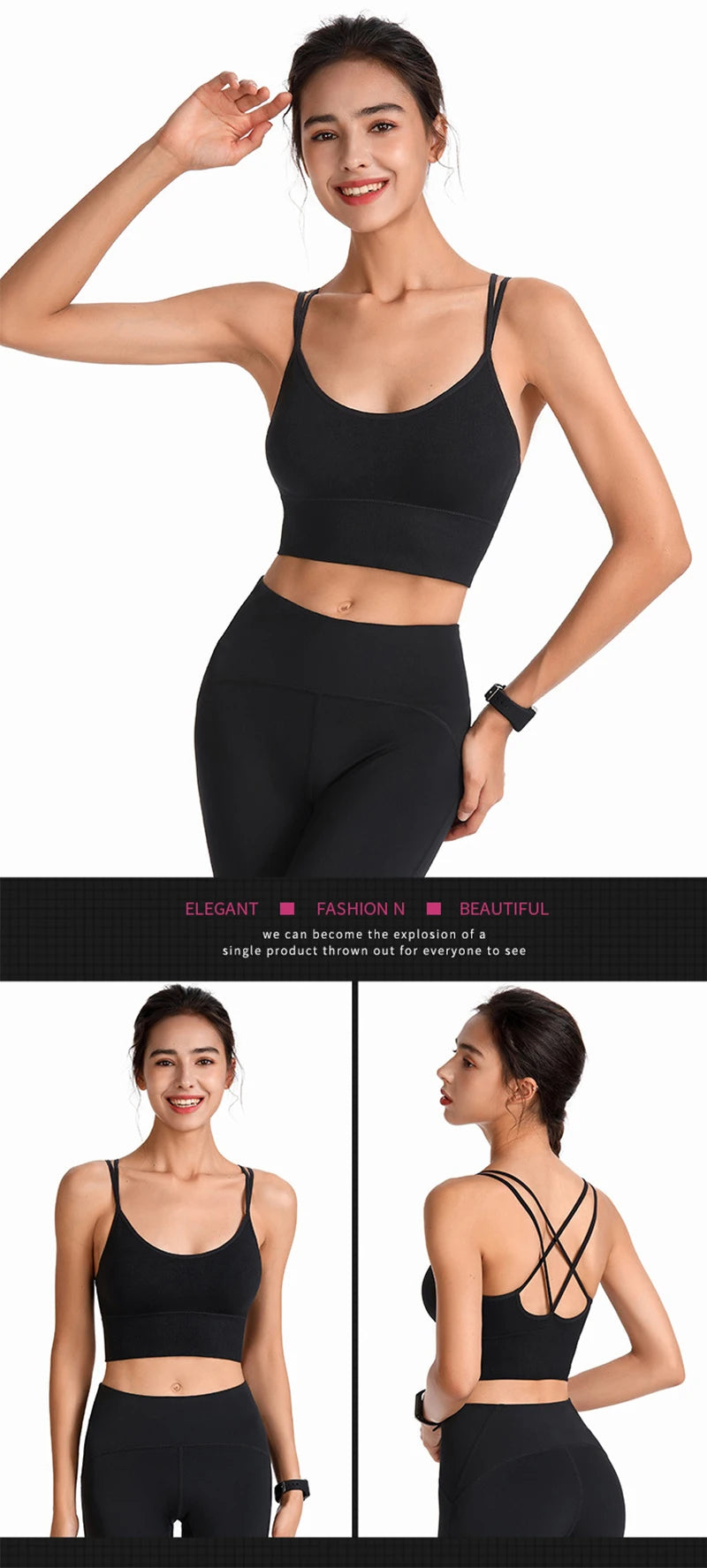 Women’s Sports Bra Padded Gym Comfort Supportive