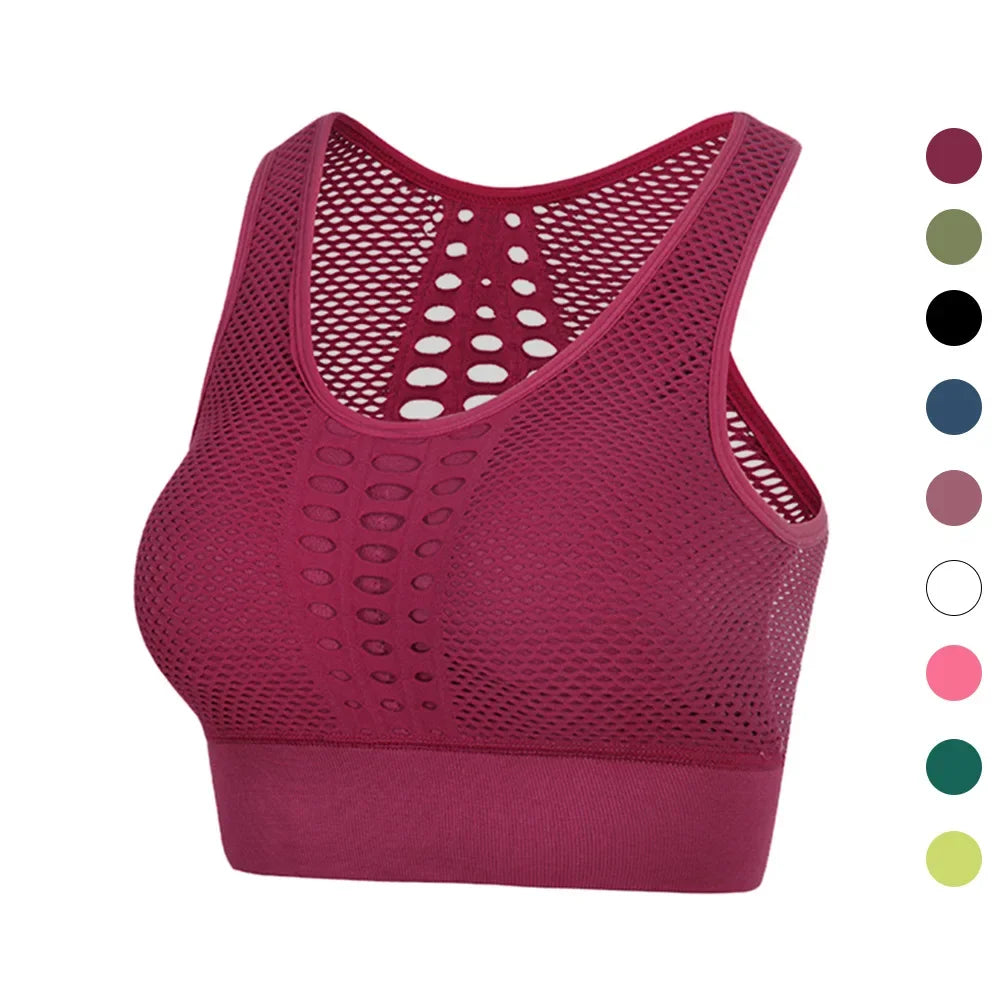 Women’s Gym Top Crop Top Breathable Seamless Athletic