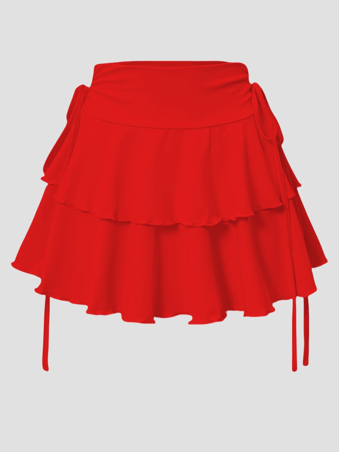 Women’s Skirt High Waist Elastic Waist Summer Solid Color