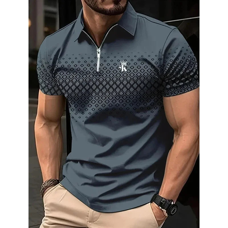 Men’s Polo Shirt Short Sleeve Business Casual Casual Summer