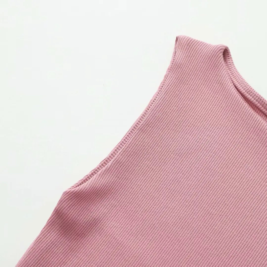 Women’s Top Sleeveless Casual Stretchy Solid Color
