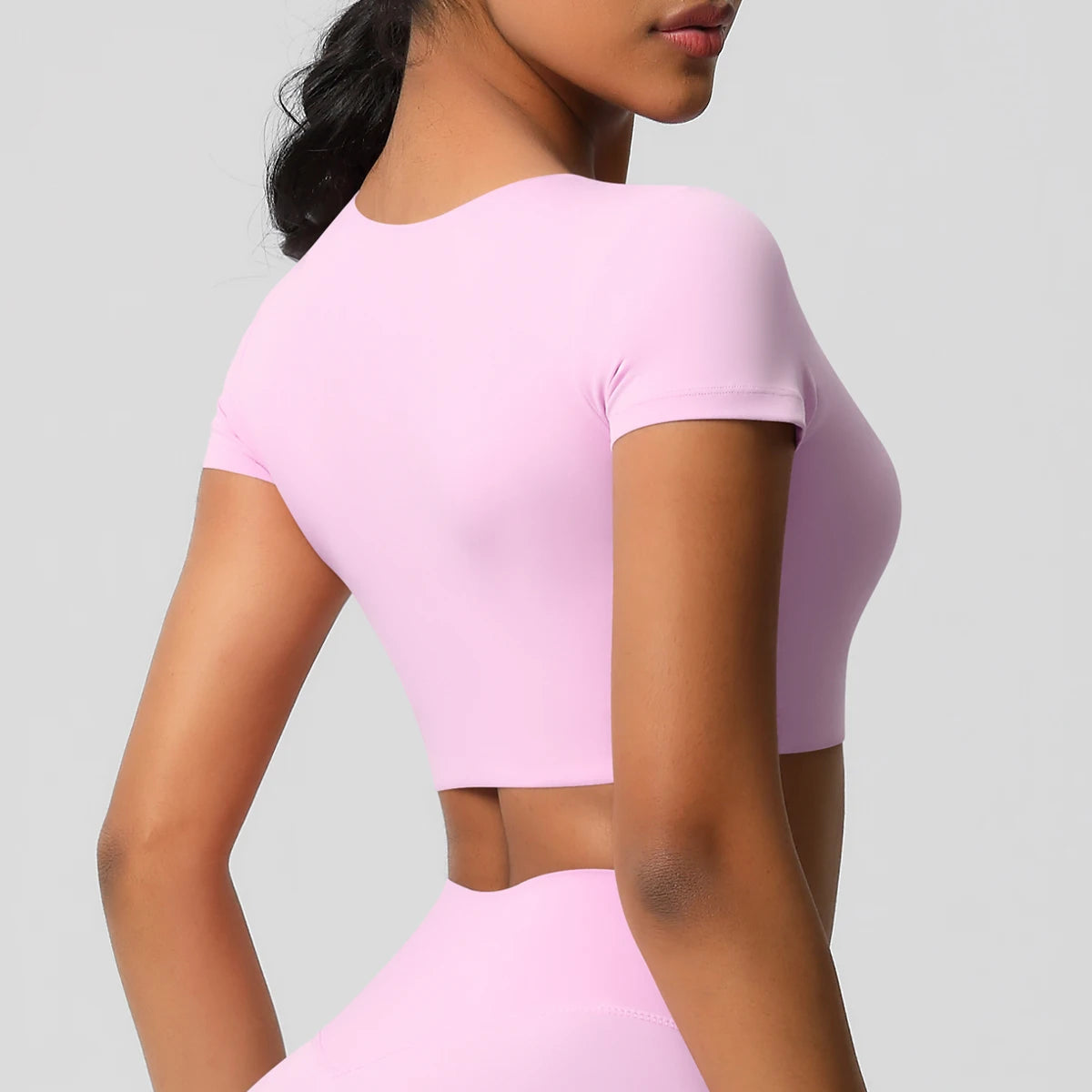 Women’s Gym Top Short Sleeve Breathable Stretchy Athletic