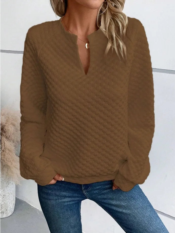 Women’s Hoodie Pullover Casual Solid Color Long Sleeve