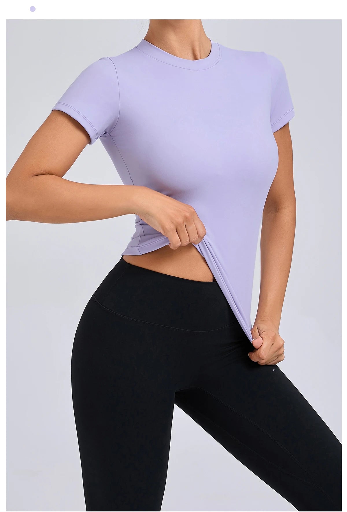 Women’s Gym Top Short Sleeve Moisture Wicking Athletic