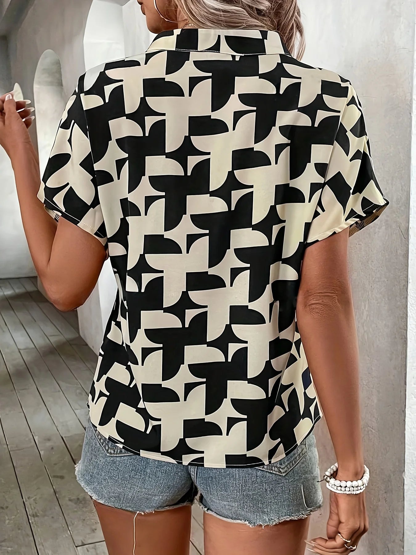 Women’s Top Blouse Casual Formal Printed