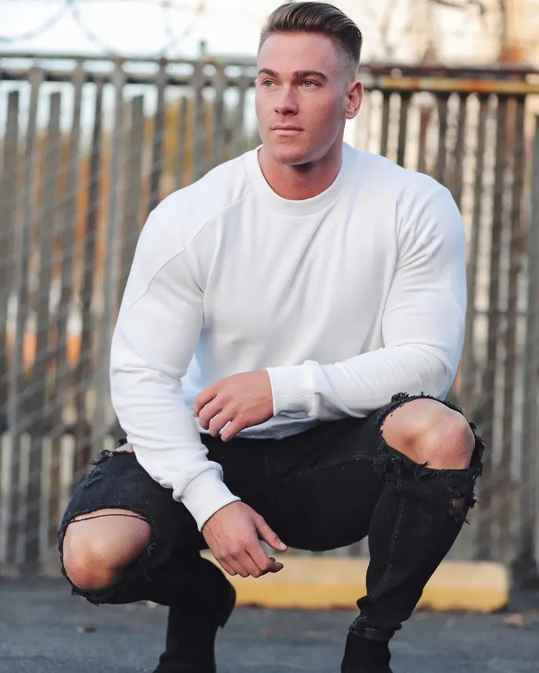 Men’s Shirt Casual Athletic Long Sleeve