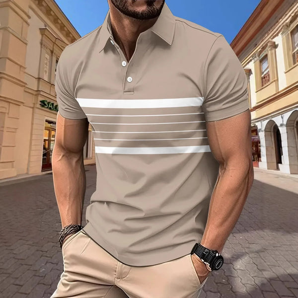 Men’s Polo Shirt Short Sleeve Business Casual Casual Summer