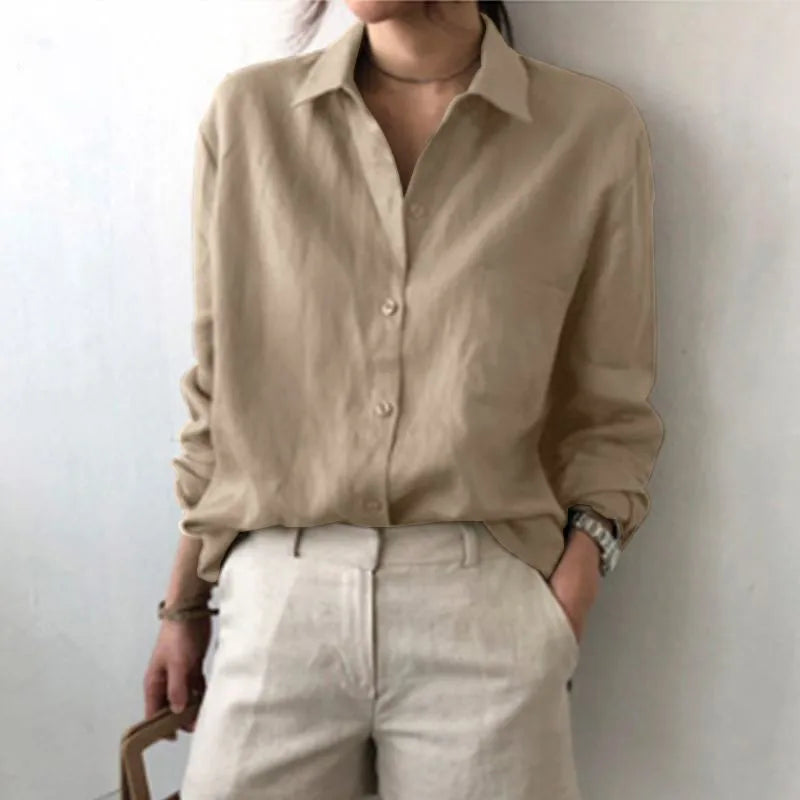 Women’s Top Blouse Long Sleeve Formal Solid Color