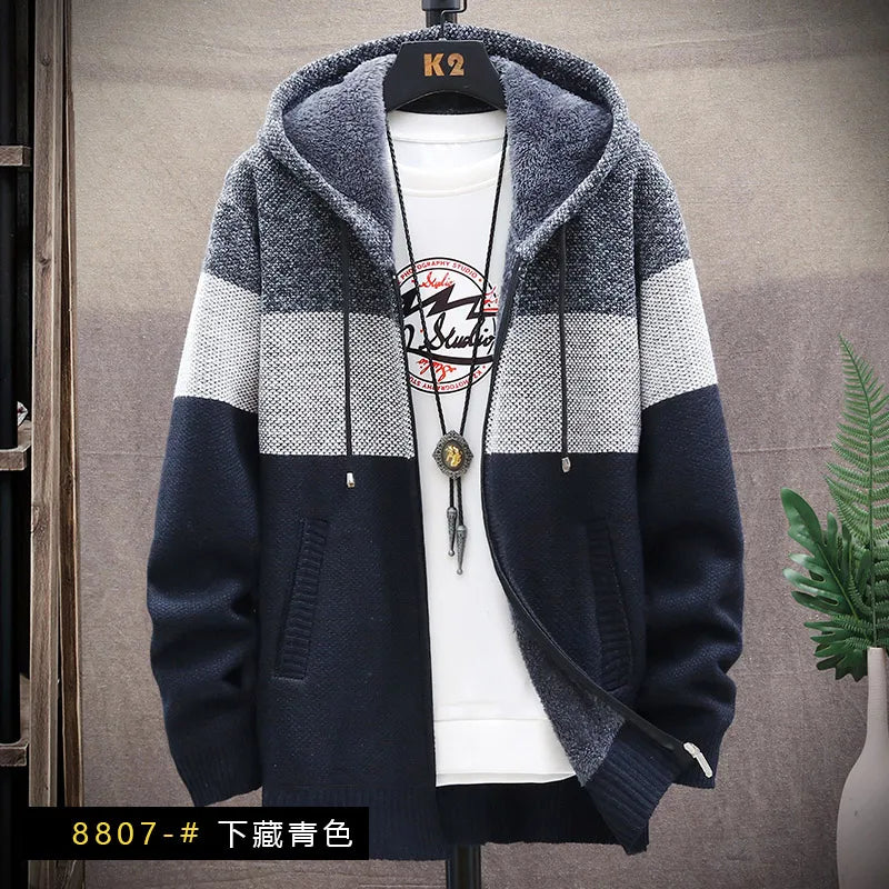 Men’s Sweatshirt Zip-Up Fleece Casual Autumn Winter
