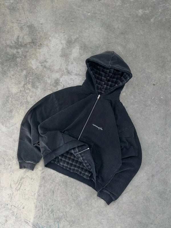 Men’s Hoodie Warm Casual Zip-Up Streetwear