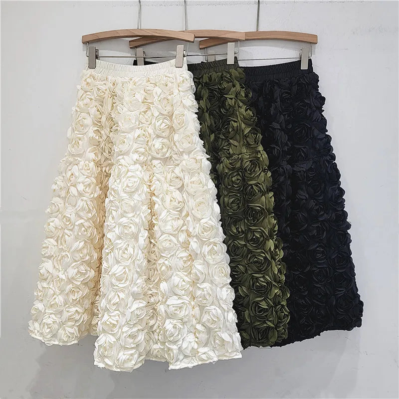 Women’s Skirt High Waist A-Line Summer Casual