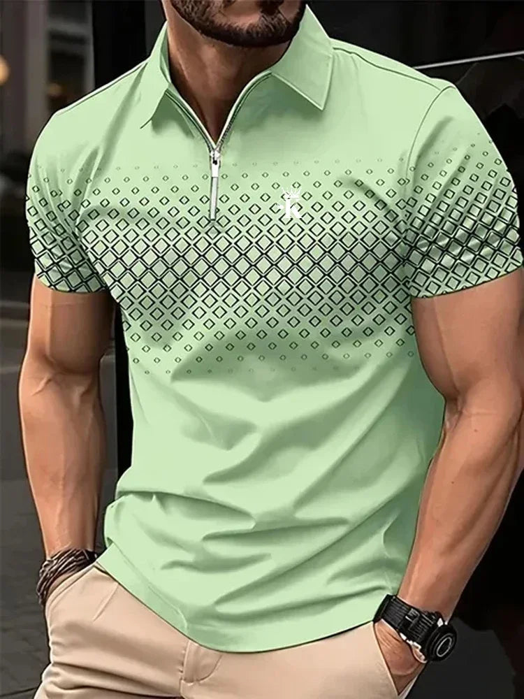 Men’s Polo Shirt Short Sleeve Business Casual Casual Summer