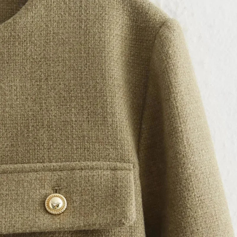 Women’s Jacket Button-Up Casual Lightweight Warm