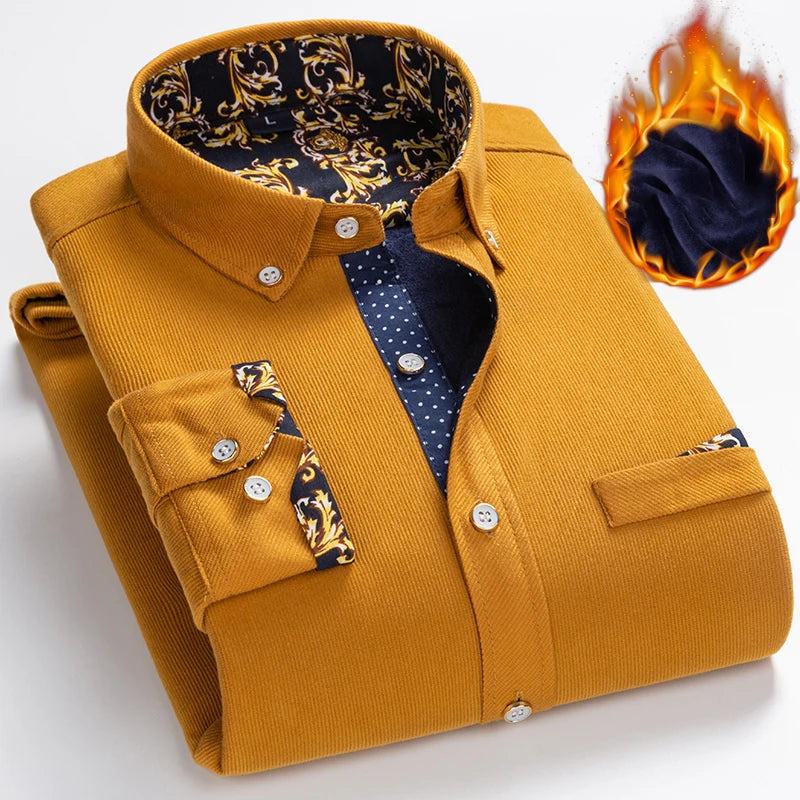 Men’s Shirt Long Sleeve Casual Cotton Comfort Fit