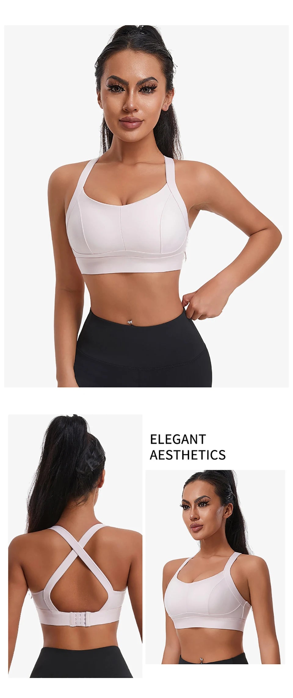 Women’s Sports Bra Padded Gym Comfort Supportive