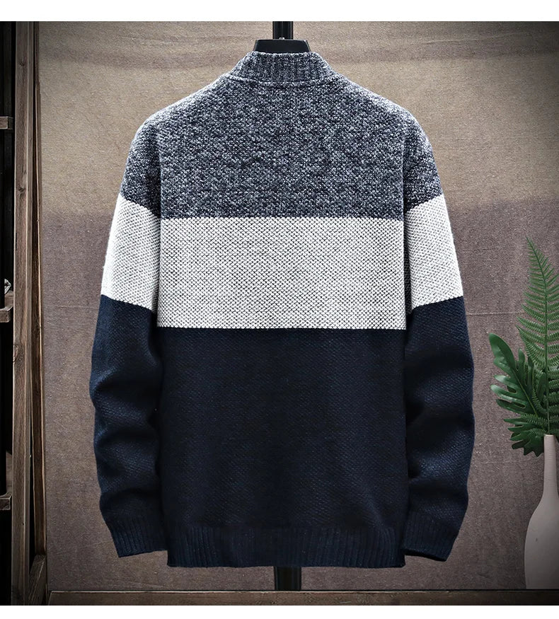 Men’s Sweatshirt Zip-Up Fleece Casual Autumn Winter