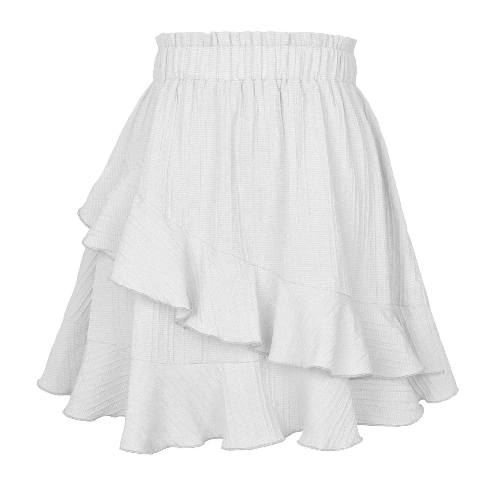 Women’s Skirt High Waist Solid Color Casual