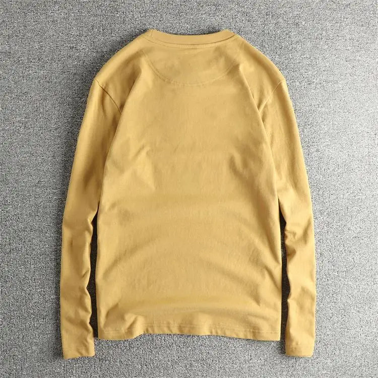 Men’s T-Shirt Long Sleeve Cotton Cotton Comfort Fit