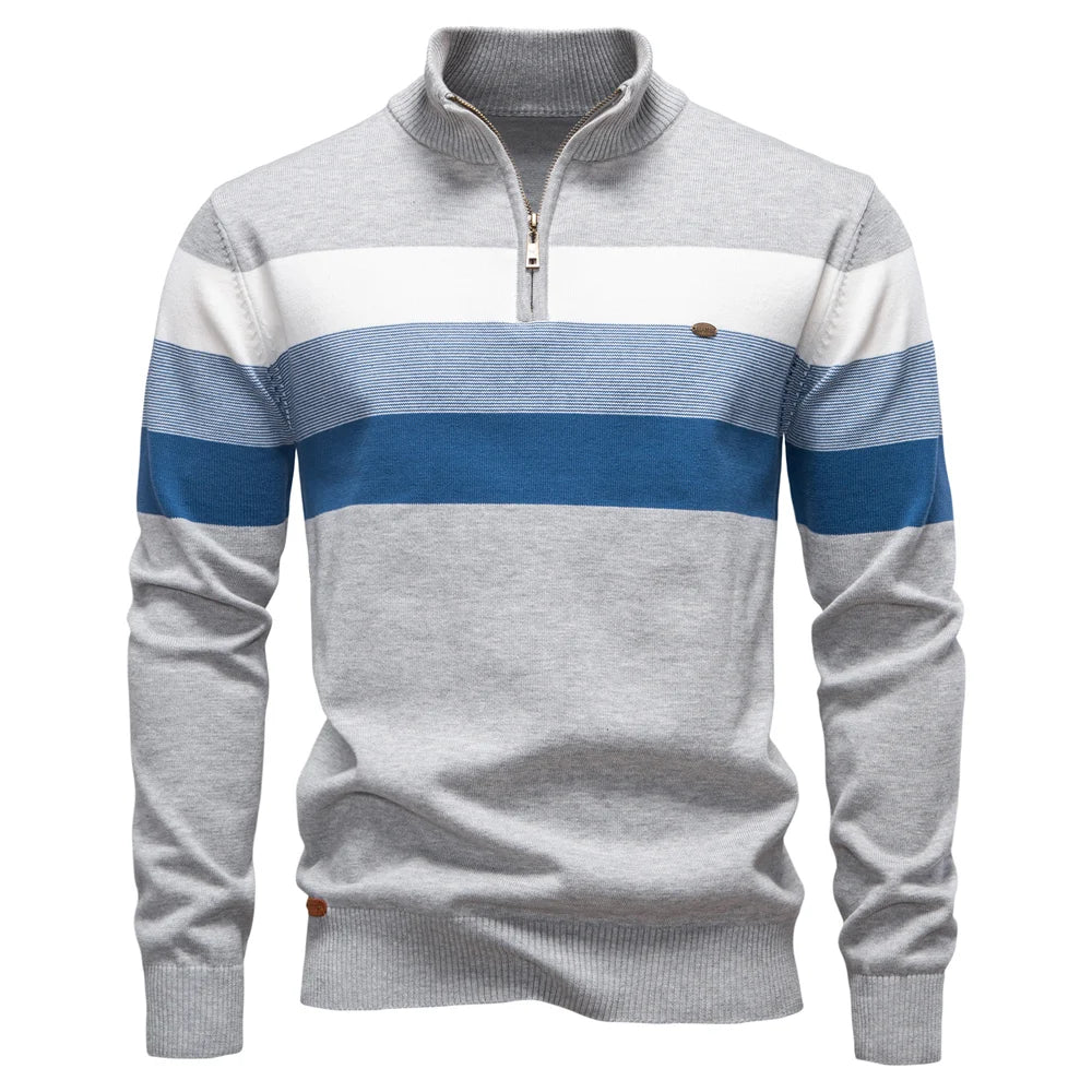 Men’s Sweatshirt Pullover Zip-Up Cotton Warm Casual Autumn