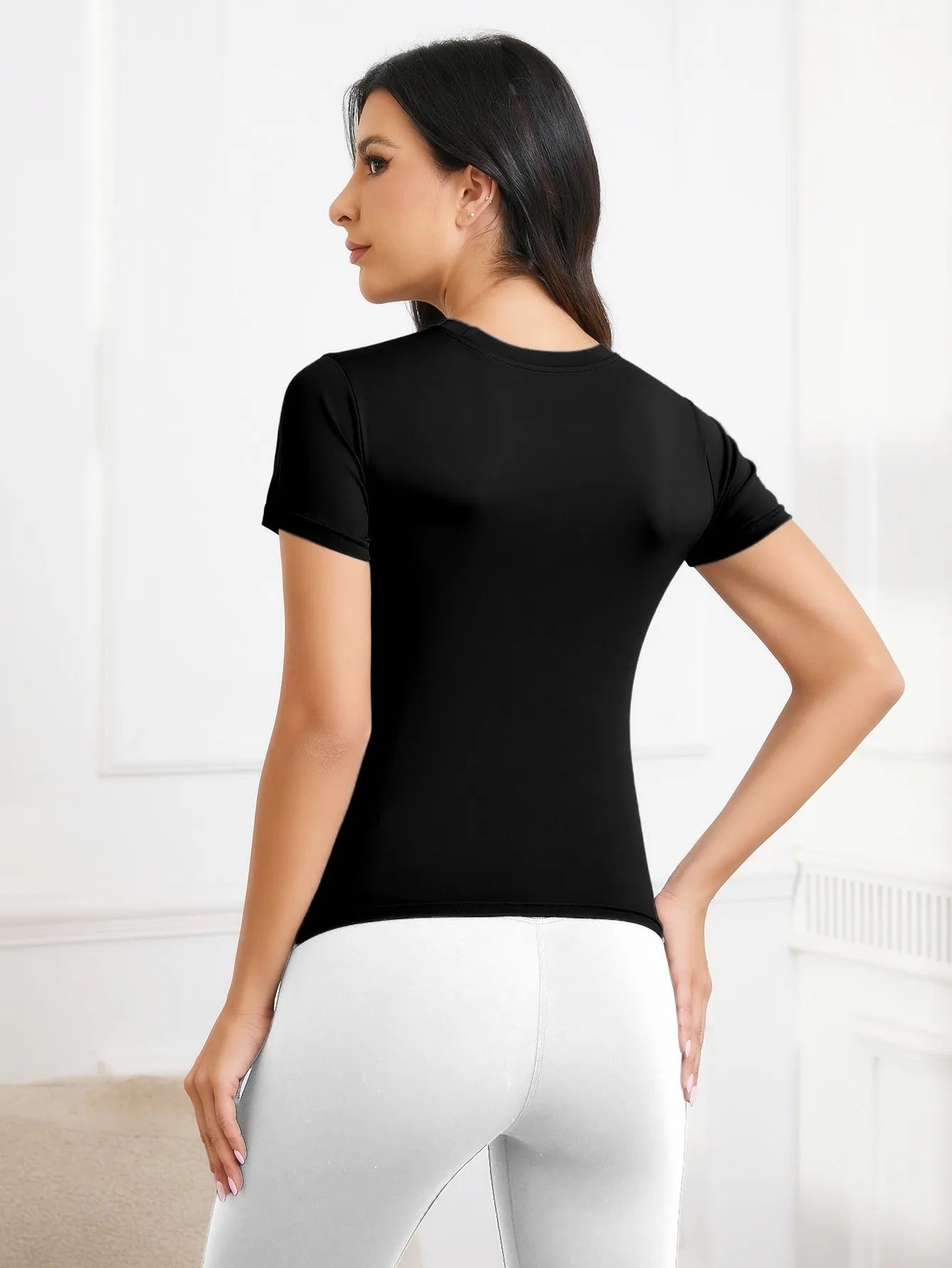 Women’s Gym Top Short Sleeve Athletic Breathable Lightweight