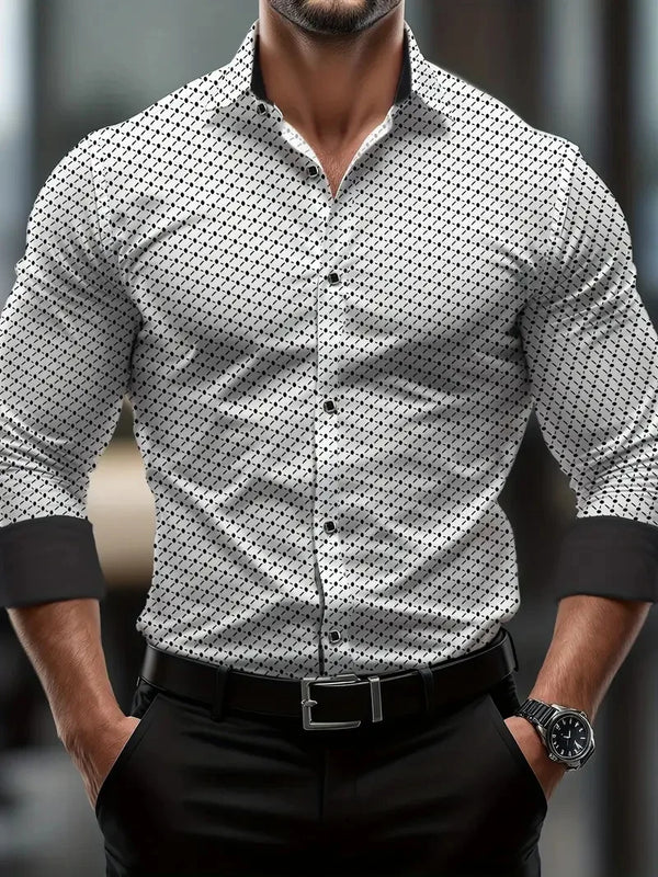 Men’s Shirt Long Sleeve Casual Cotton Comfort Fit