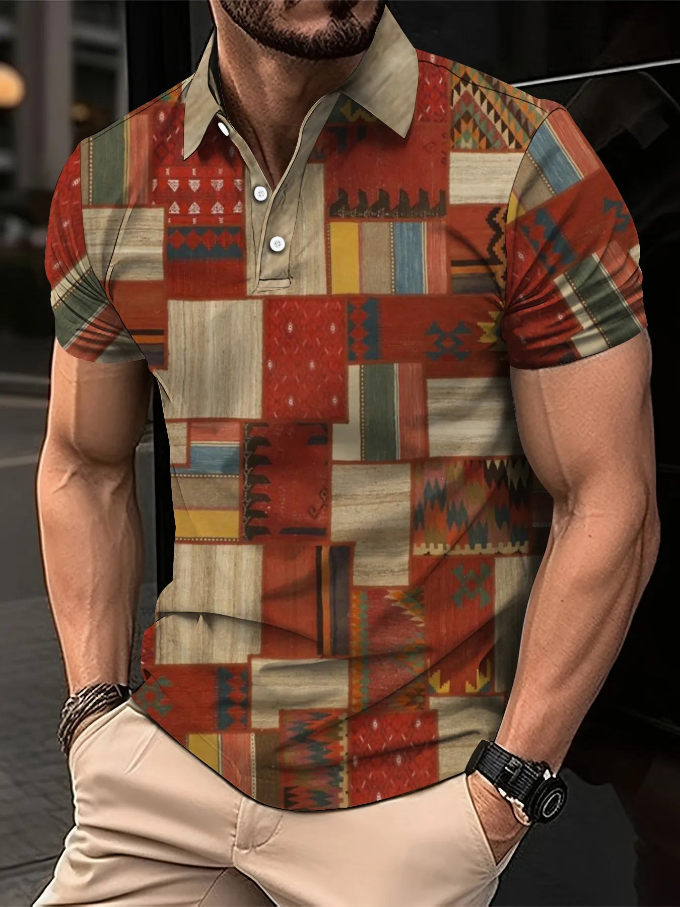 Men’s Polo Shirt Short Sleeve Casual Fashion