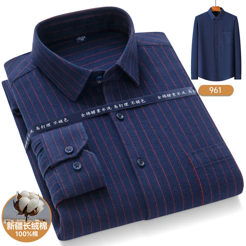 Men’s Shirt Long Sleeve Cotton Formal Slim Fit